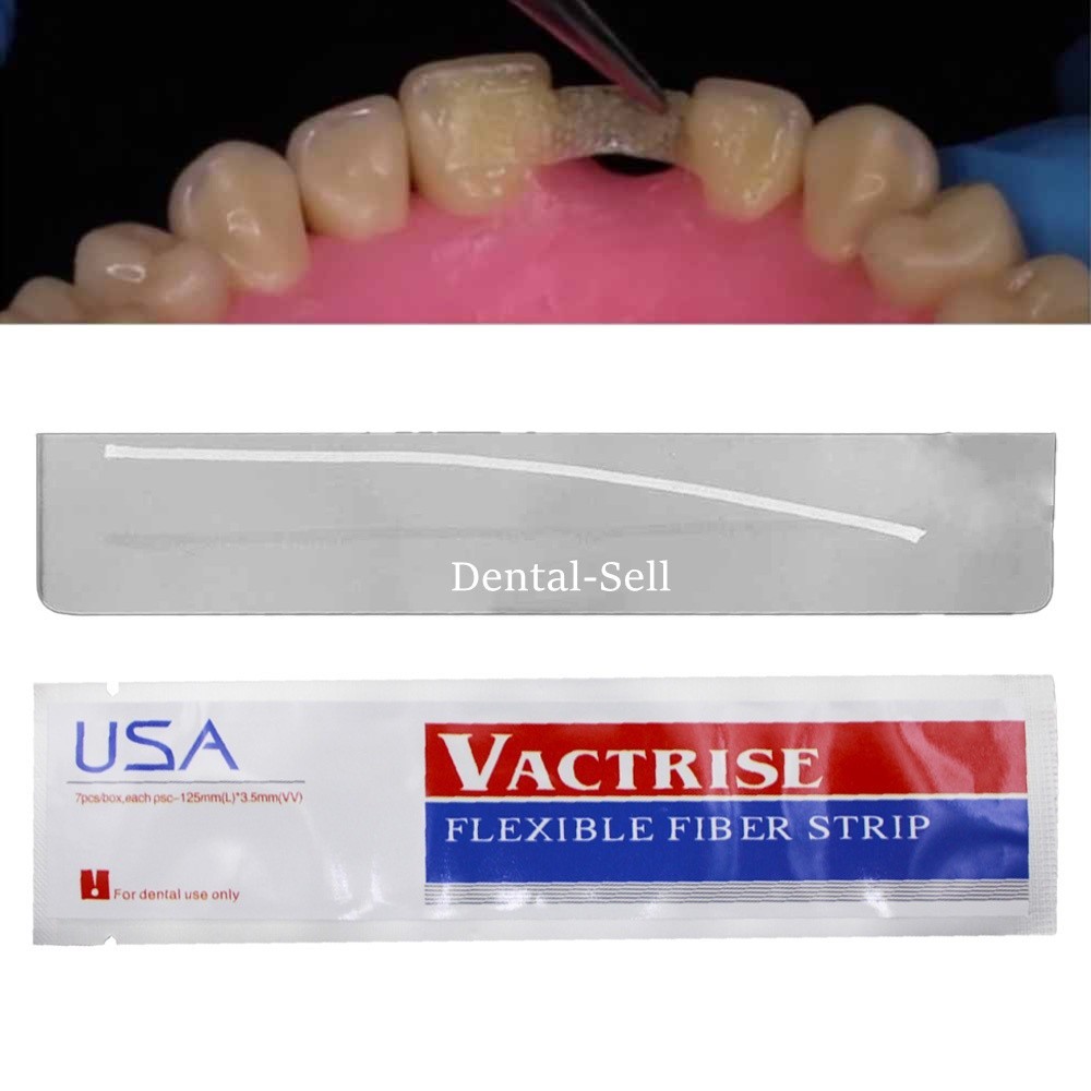 Dental Glass Fiber Strip Flexible Light Cure Teeth Restorative Fixation Ribbon