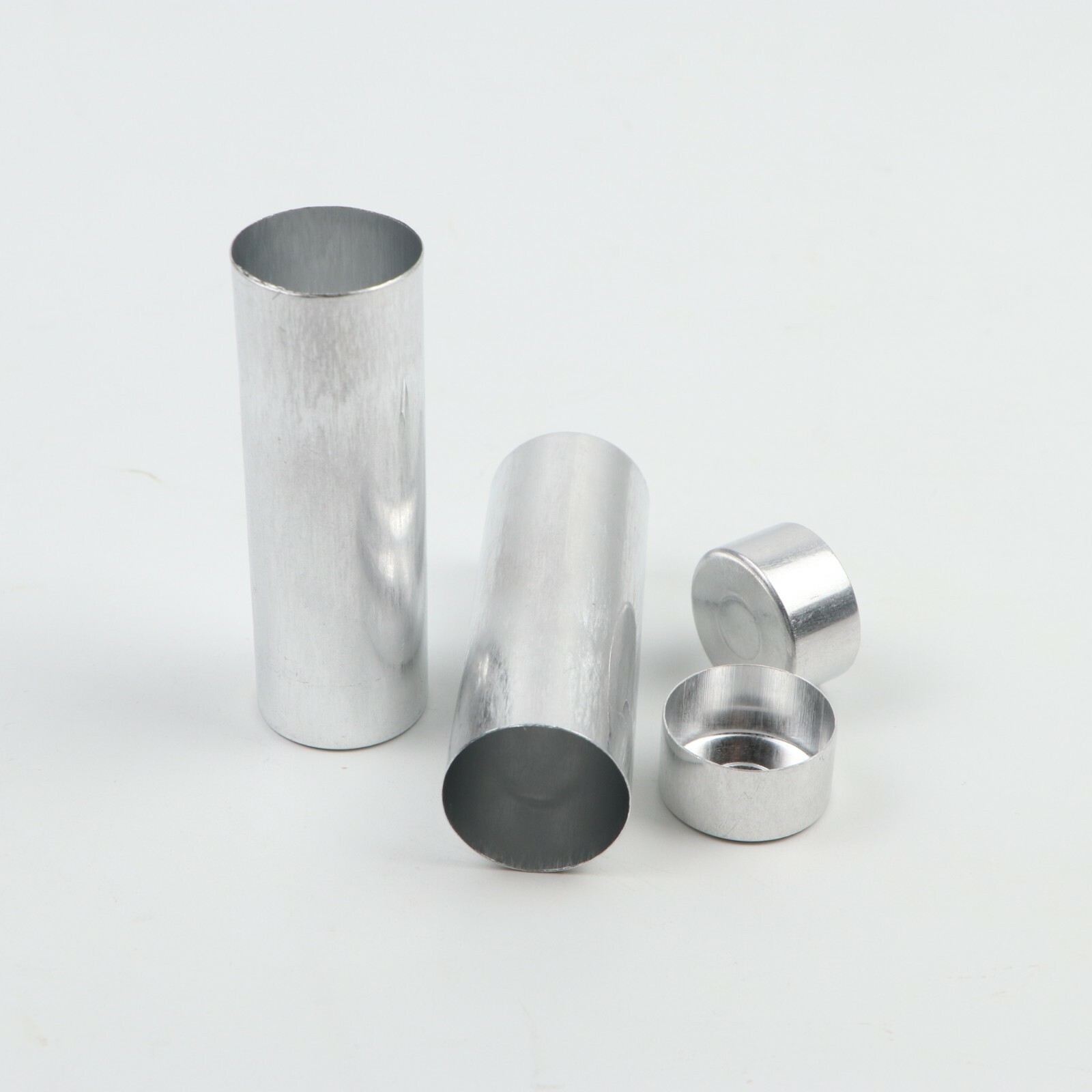 100Pcs 25.5mm Dental Empty Aluminum Tubes Cartridges for Making Flexible Denture