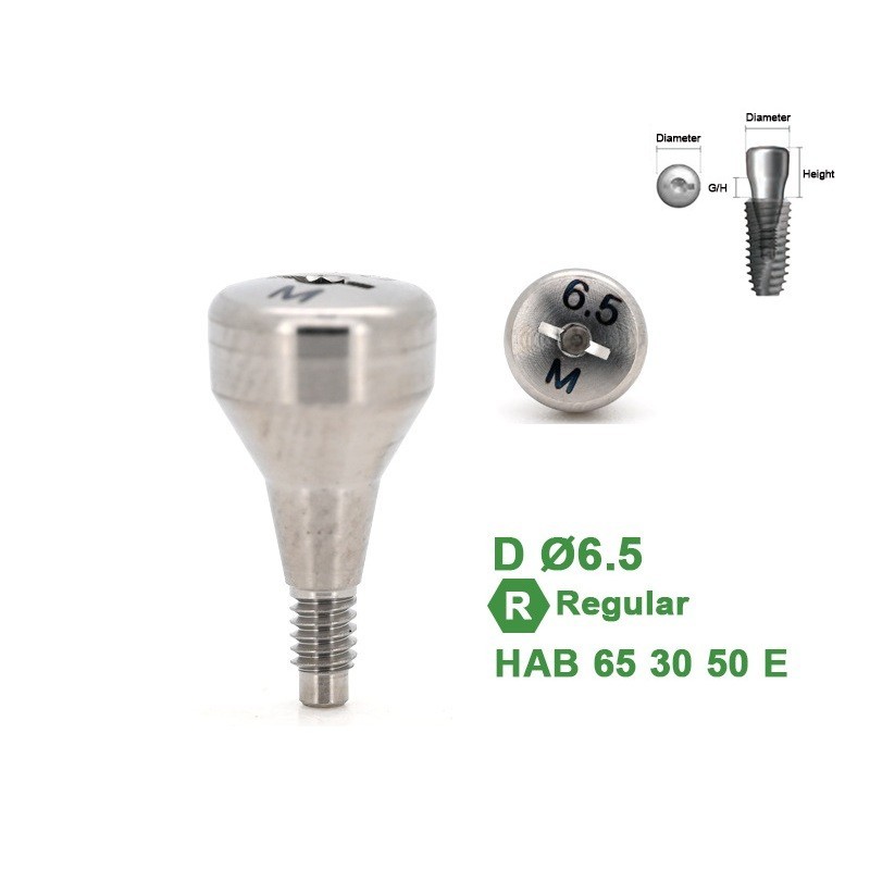 1Pc Dental Healing Abutment Caps Regular Mini Cover Screw Platform