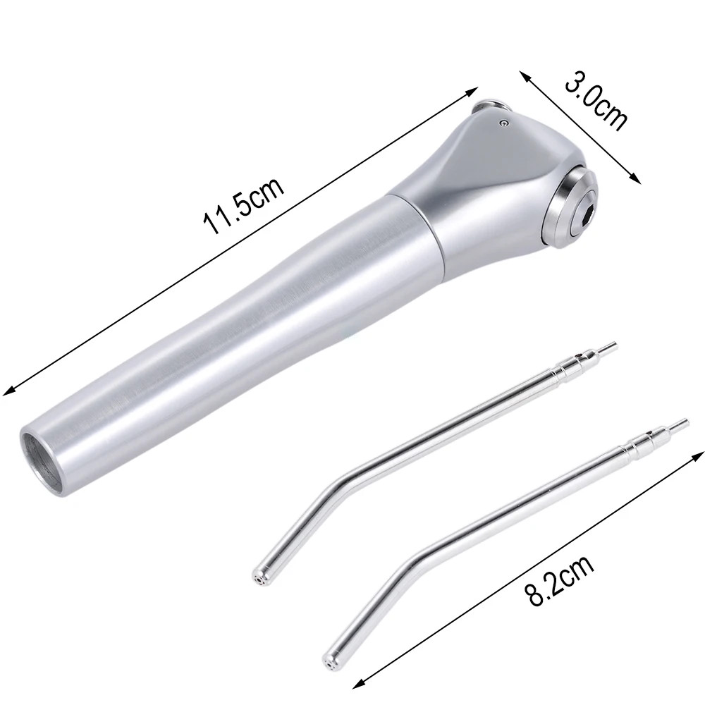 Dental Air Water Spray Gun 2 Nozzles Tips Tubes 3 Way Syringe Handpiece