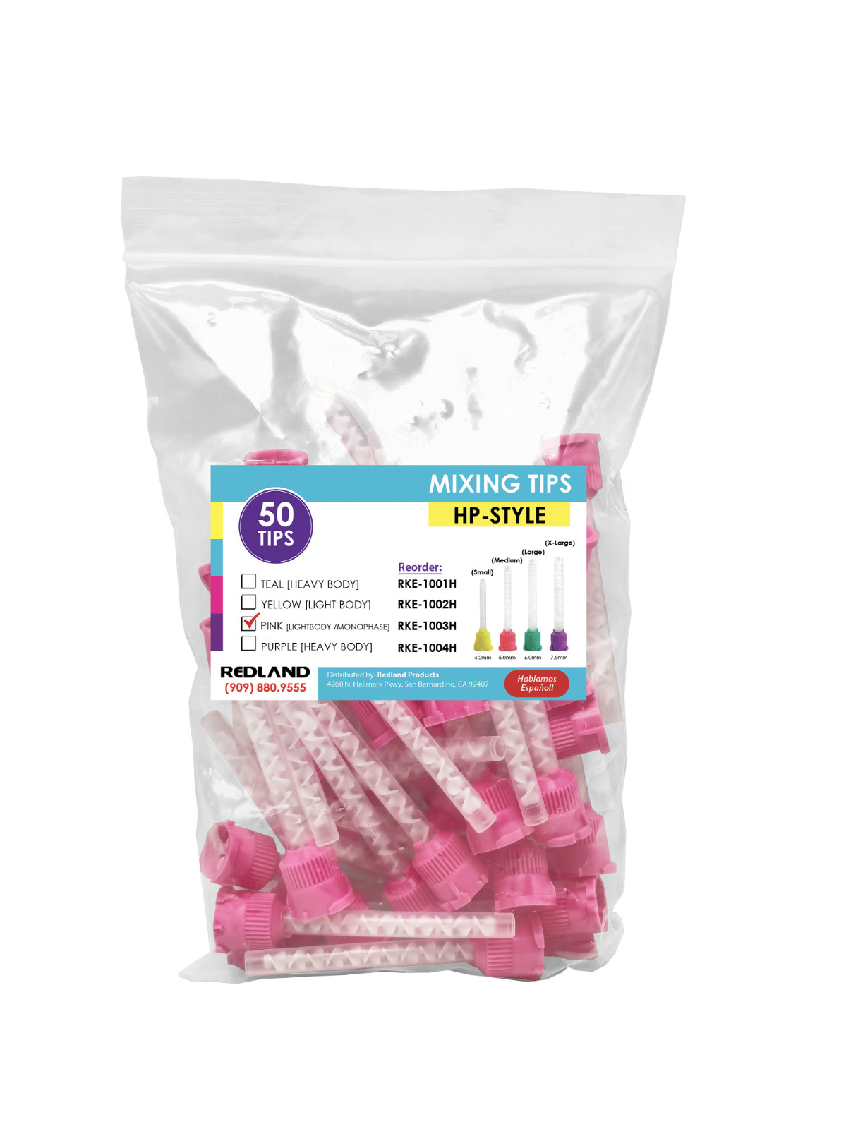 GC Type Pink 5.2mm HP Mixing Tips for GC EXA Advanced™ Injection Imp. Mat. 50/PK