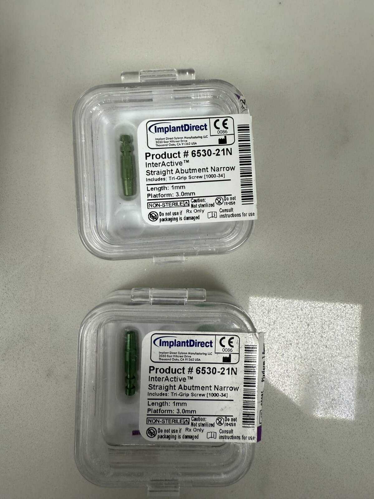 ImplantDirect Interactive/Nobel Active NP Abut, Analog Impression 2 set 4extras