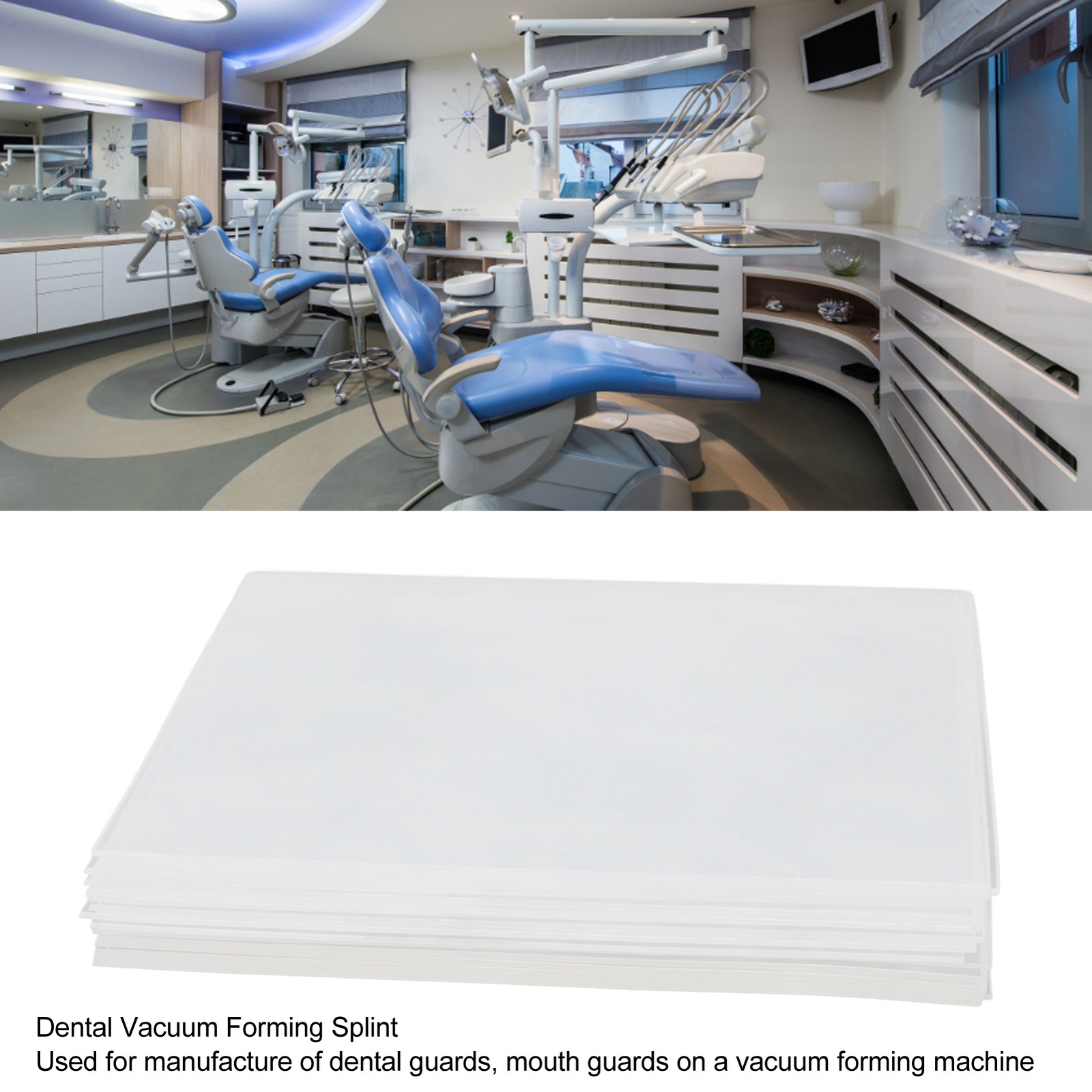 Dental Vacuum Forming Splint Sheets Professional Thermoforming Material (0.04in)
