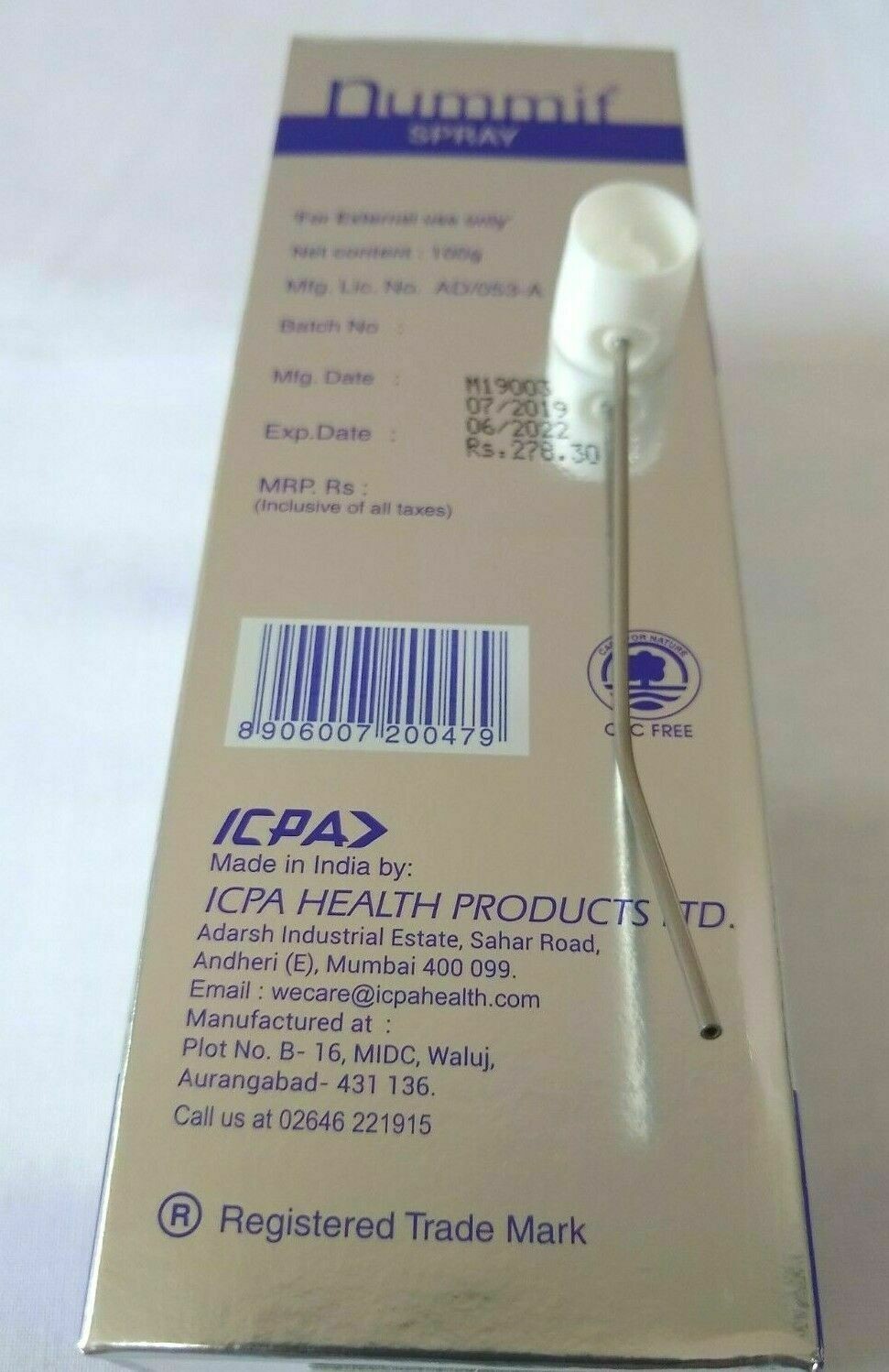 ICPA Nummit Topical Anesthetic Spray (FREE SHIPPING)
