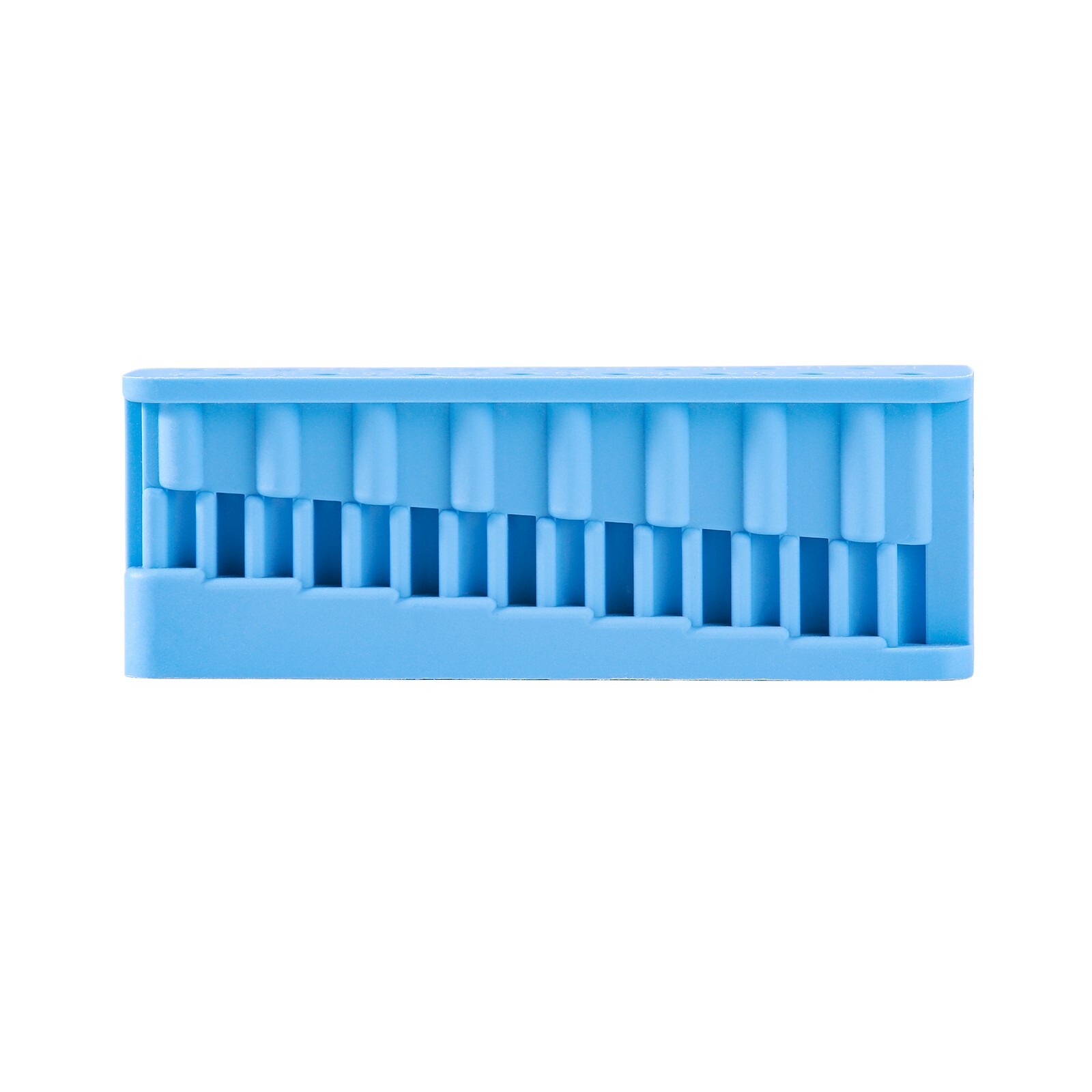 JMU Dental Endodontic Block File & Bur Holder With Measuring Ruler Autoclavable
