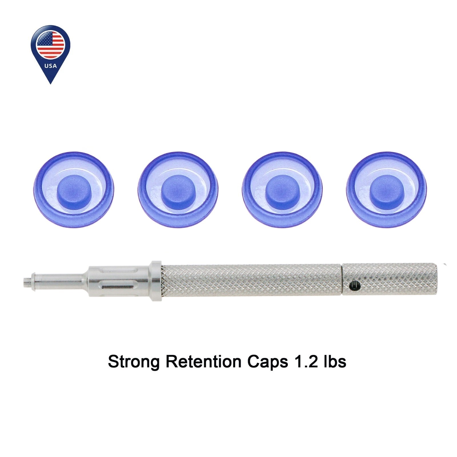 US 3-in-1 Locator Tool with 5Pcs Overdenture Retention Caps Set