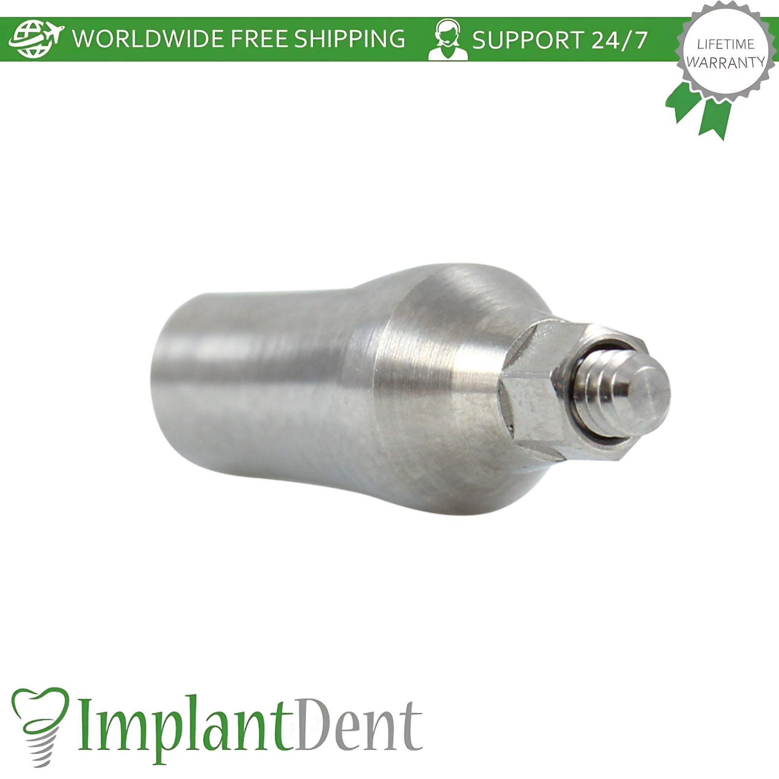 CNP Conical Hex 2.25mm Dental Fixture and Straight Prosthetic NP Ø3.5mm