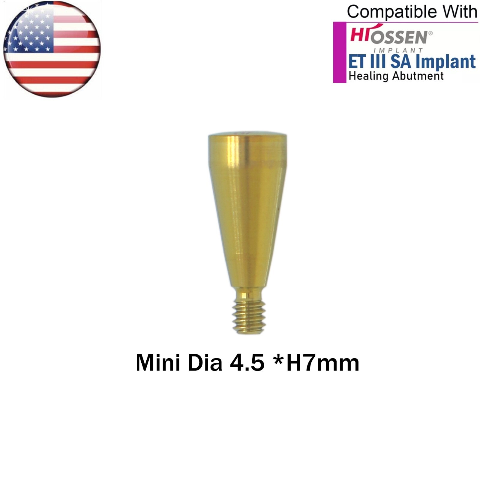 US Dental Mini Healing Abutment Caps Cover Screw For Osstem Hiossen ET Platform