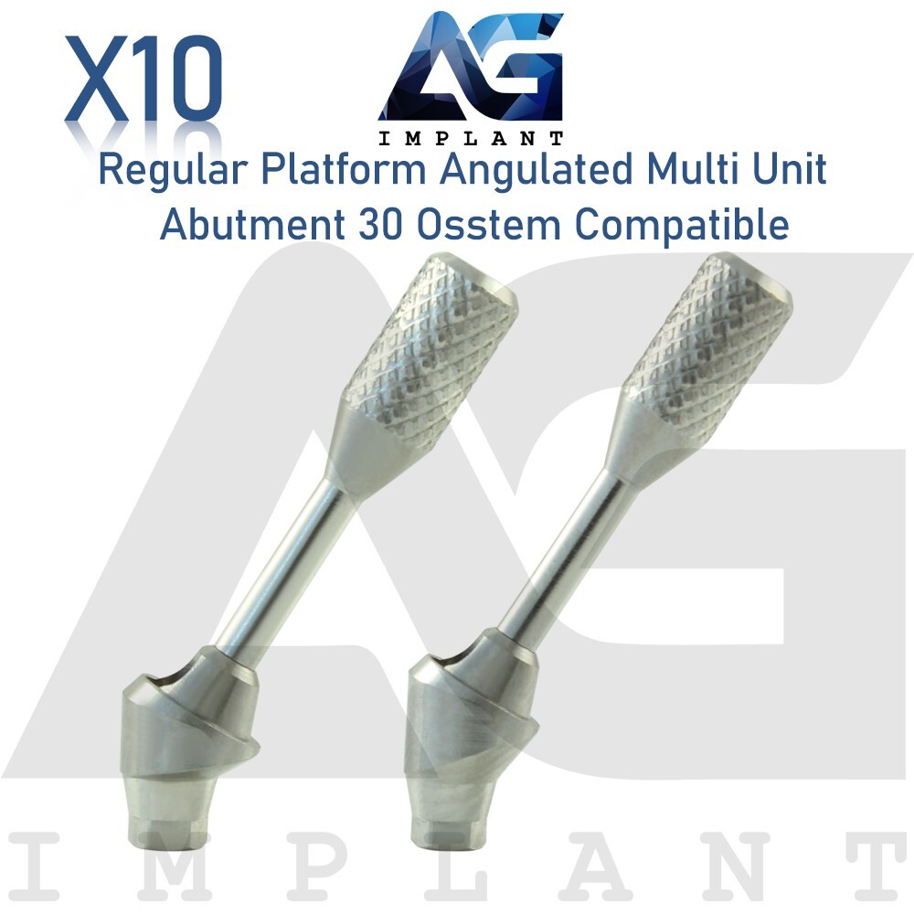 10 Angled Multi Unit 30° Titanium Fit Regular Platform Prosthetic 0sstem® TS Hex