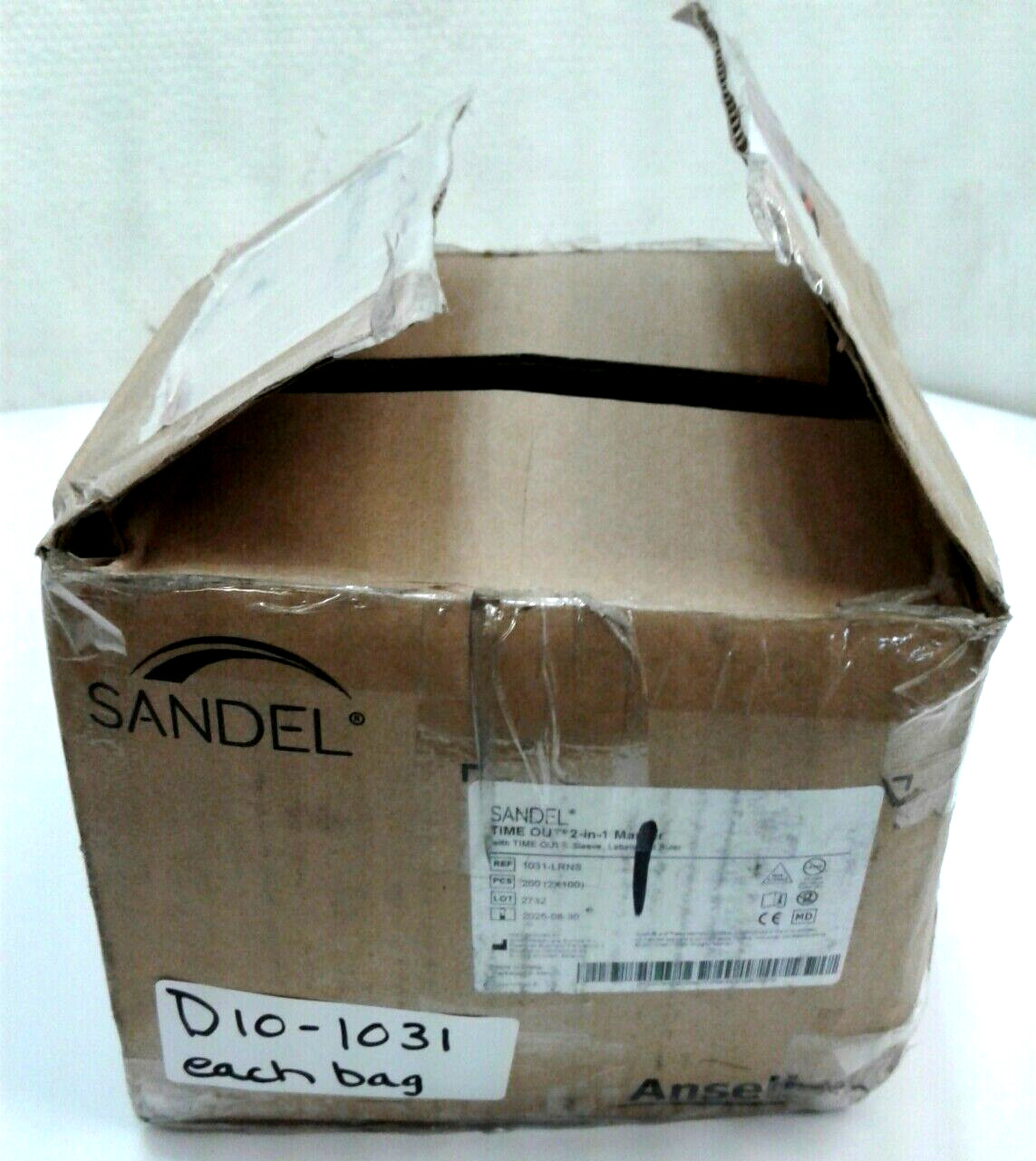 Sandel 1031-LRNS Time Out 2-In-1 Marker W/Time Out Sleeve Labels & Ruler 100 Pcs
