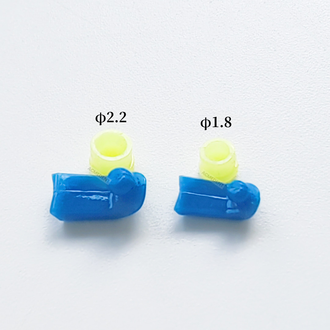 Dental Overdenture Castable Ball Attachment Unilateral Pre-Sectioned Beveled Cap