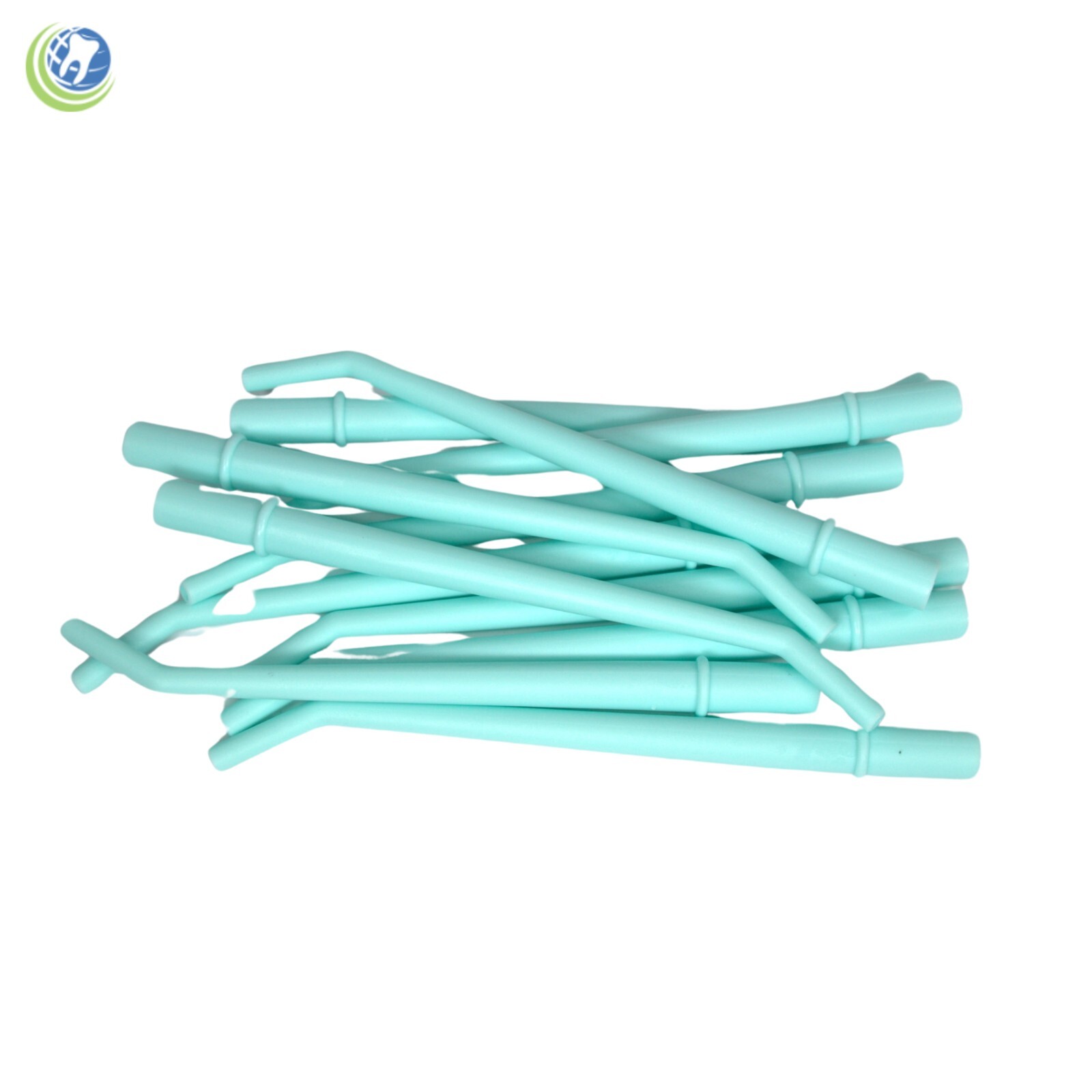 Dental Surgical Aspirator Suction Cannula Tips Aqua 1/4″ Diameter Type I 25/Bag