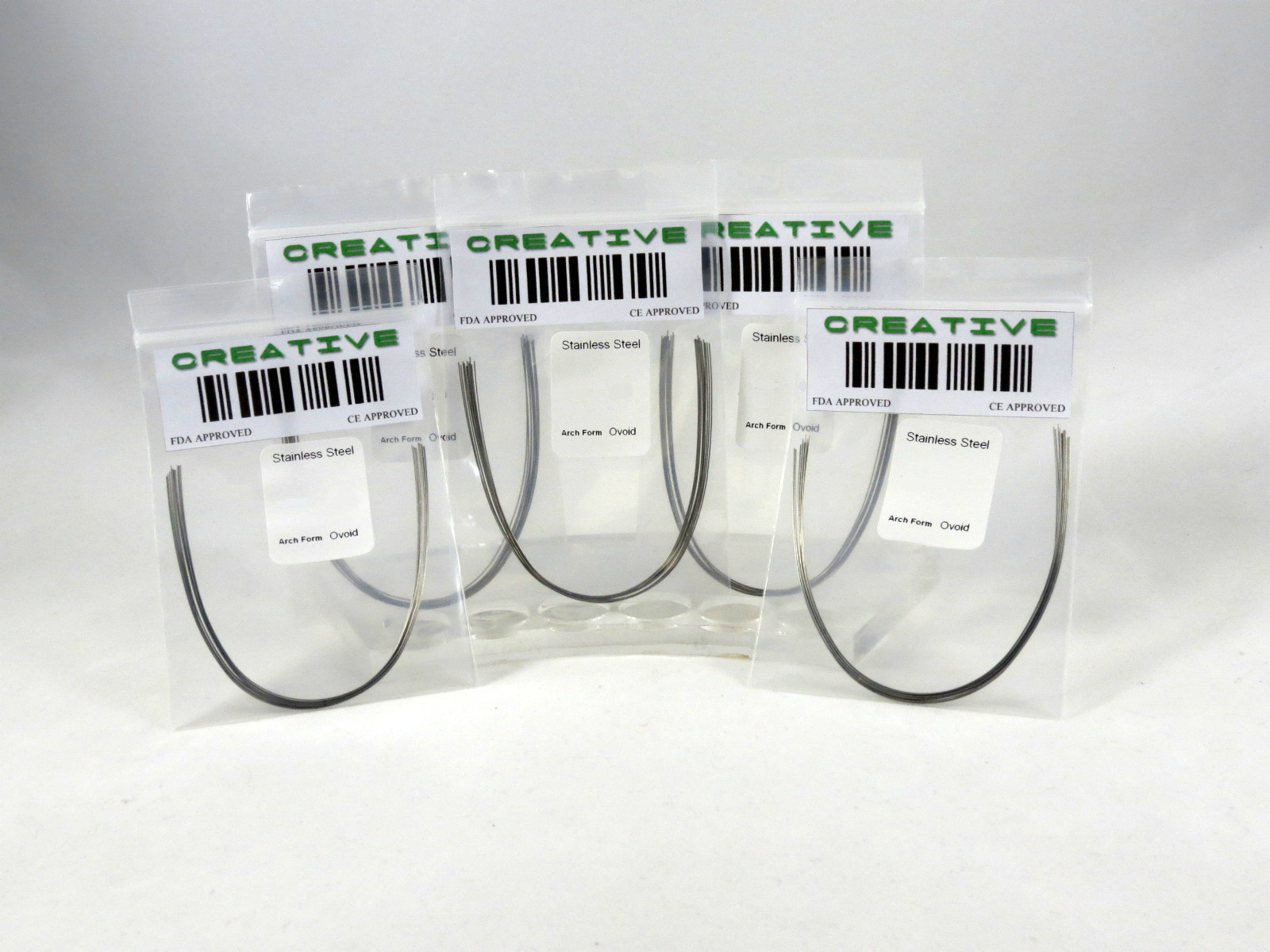 Dental Ortho Stainless Arch Wire .017″ x .022″ Lower Ovoid Kit /50 CREATIVE