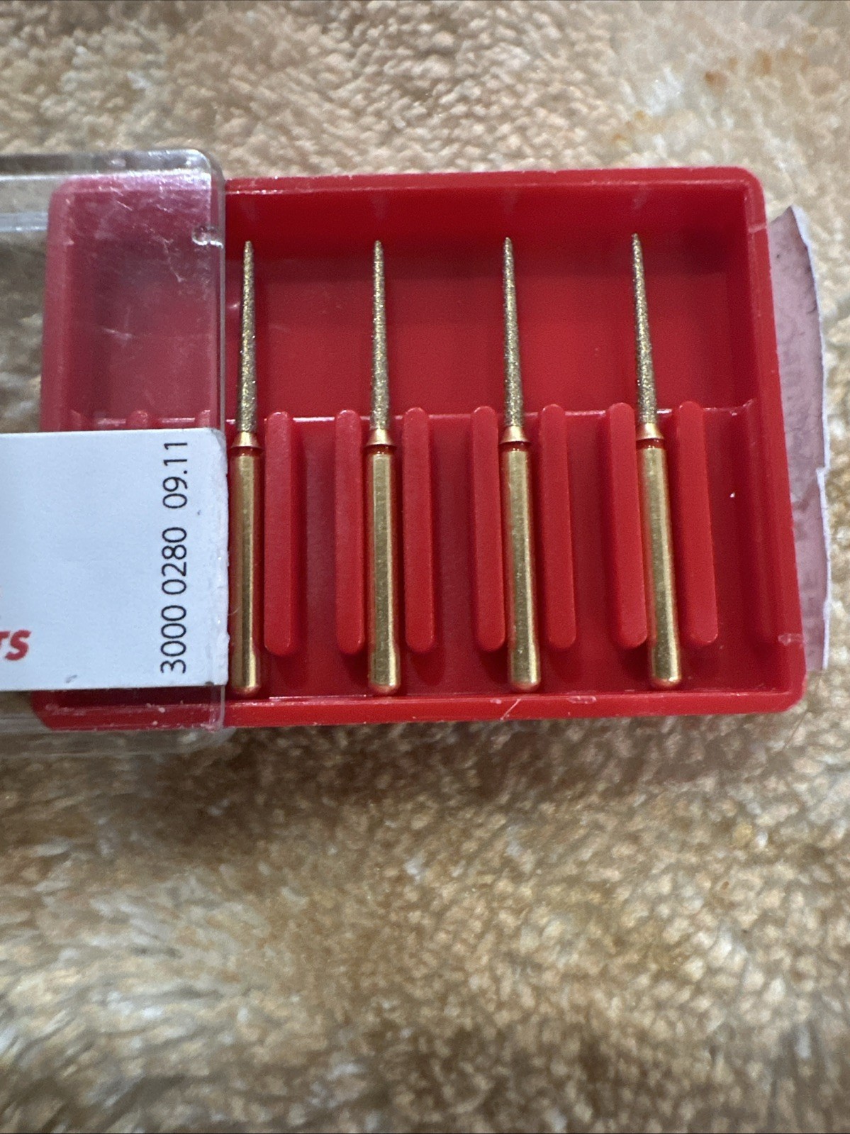 Alpen Diamond Burs Friction Grip Fine G859-010F Needle 4 Pack