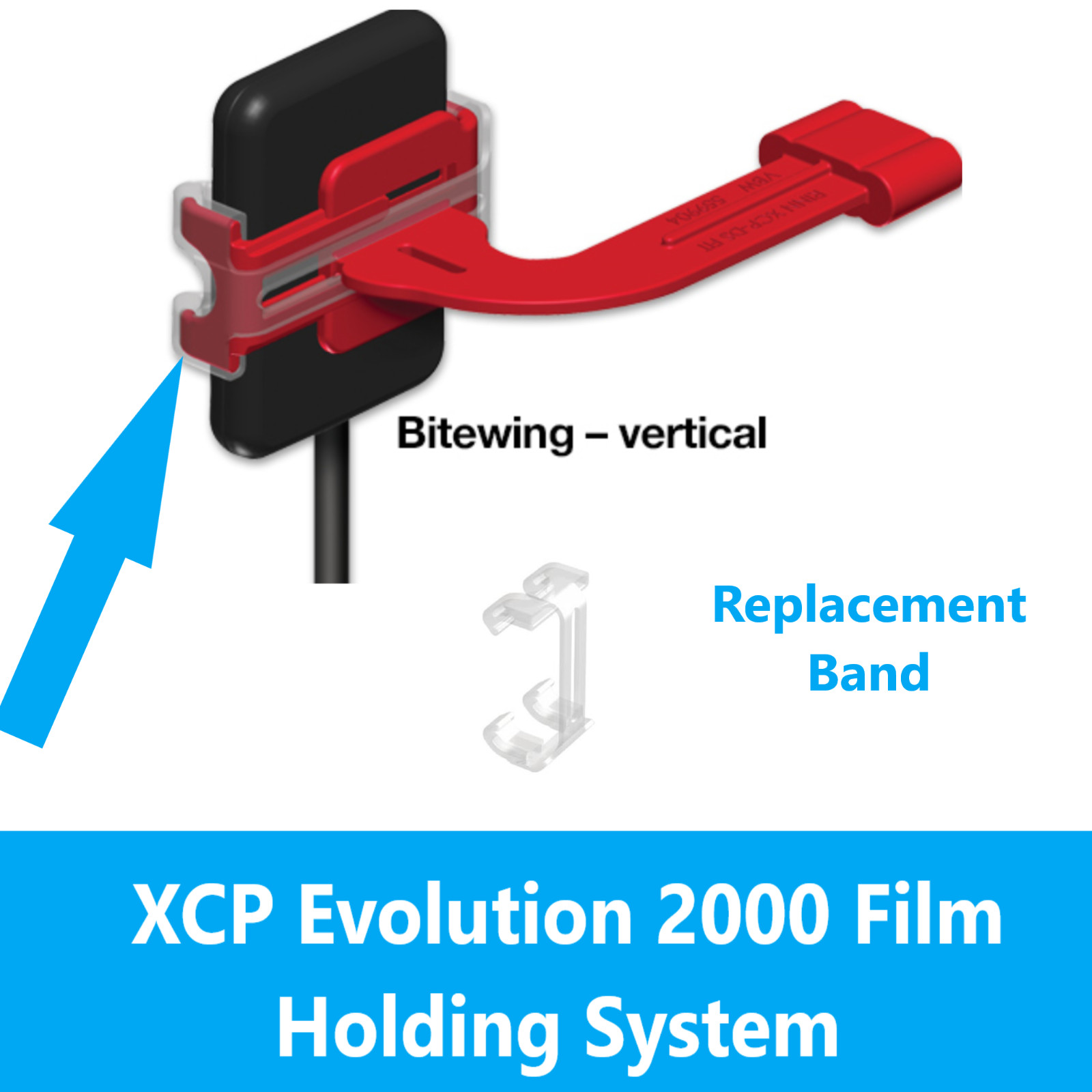 Dental XCP-DS® FIT™ Universal Digital Sensor Bitewing Arm, Ring, Biteblocks PSP