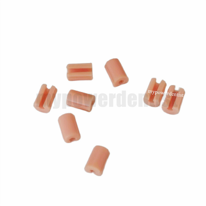 5~60Pcs Dental Pink Clips Bolt Inserts Overdenture Attachment