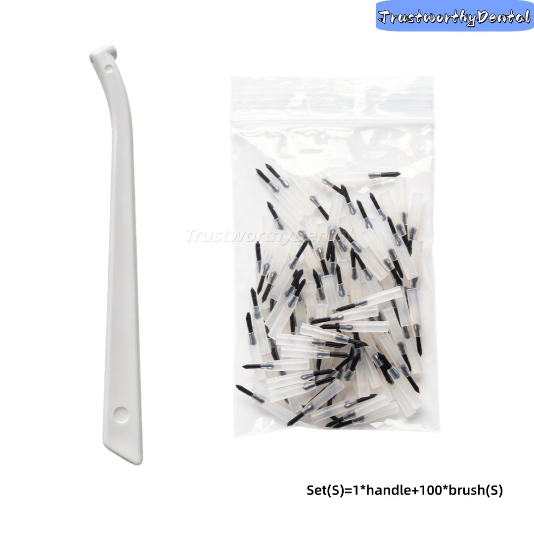 Dental Composite Brush Tips Disposable Micro Applicator Brushes Teeth Adhesive