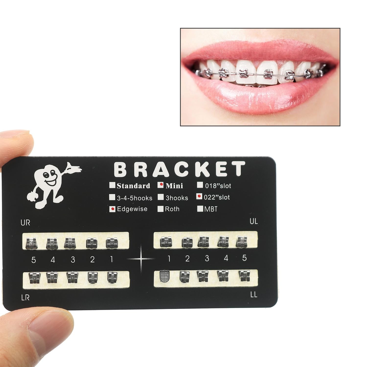 SEAVERRS 60pcs/Pack Mini dental brackets mini roth 022 slot…