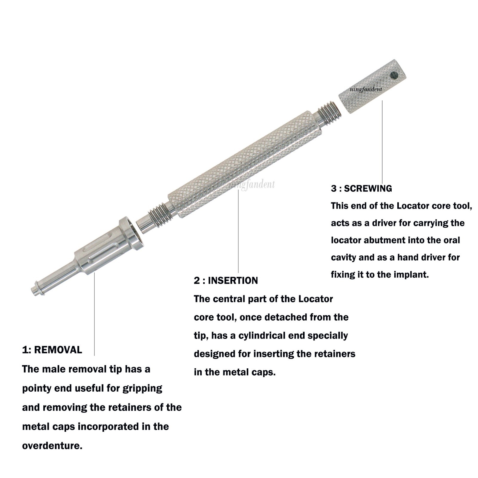 US Locator Abutment compatible Zimmer Tapered Screw-Vent TSV 3.5/4.5 1-5.0mm GH