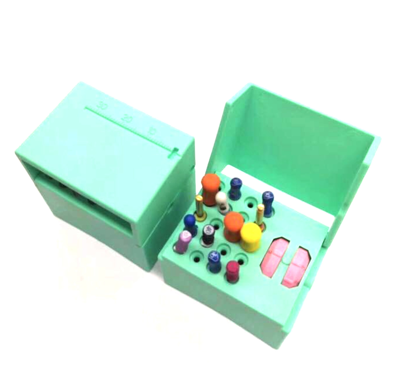 Dental Endo Block Bur Files Measuring Counter Holder