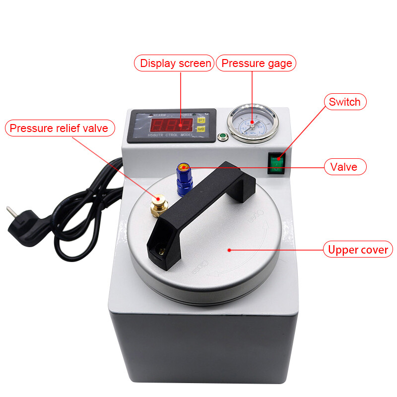 65W Portable Dental Air Pressure Polymerizer Instant Implant Repair Pressure Pot