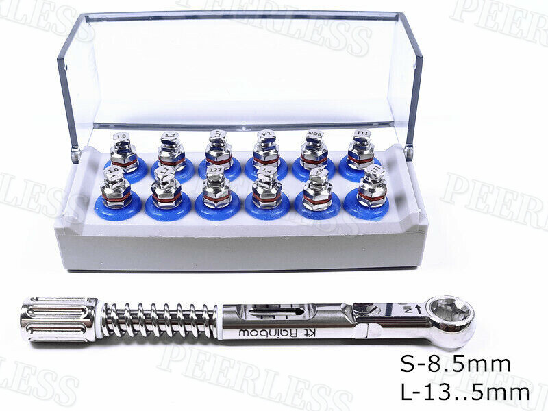 Dental Driver Wrench Ratchet Screwdriver Abutment Screw ITI/1.0/1.2/1.27/1.4/NOB