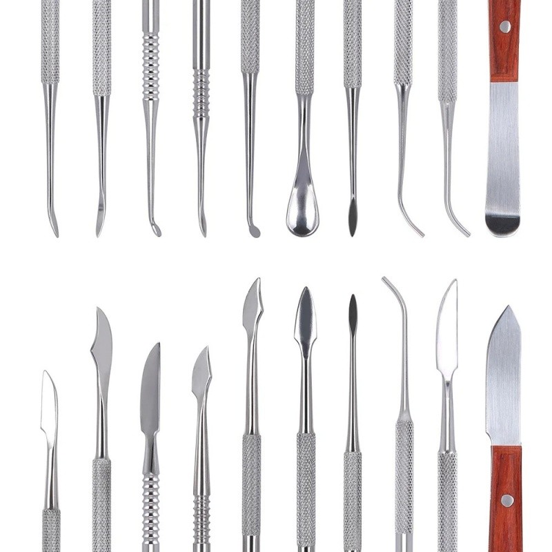 Dental Spatula Plaster Knife Practical Versatile Teeth Wax Carving Tool Set