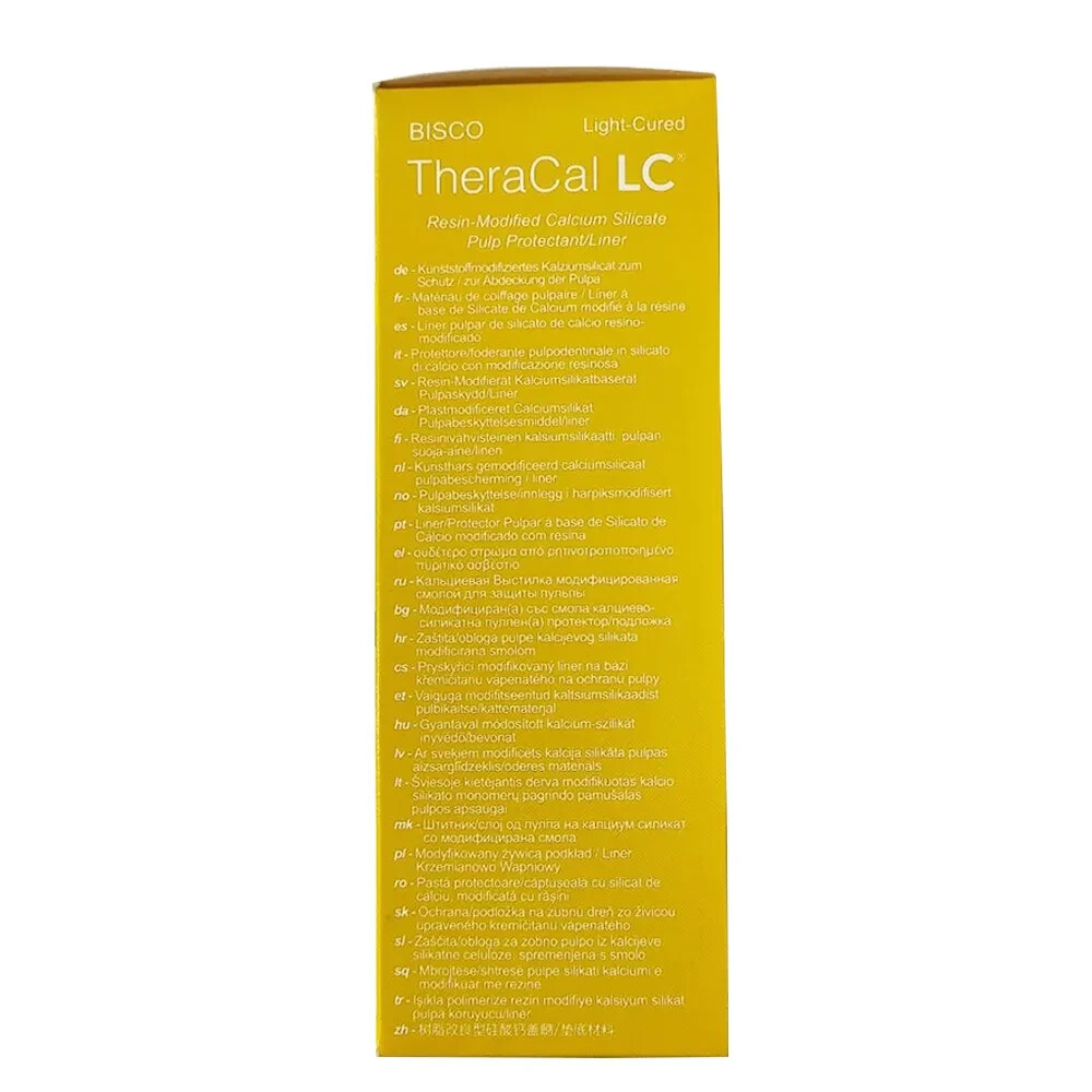 Bisco TheraCal LC Light Cure Cavity Liner Syringe Calcium Silicate Dental Care
