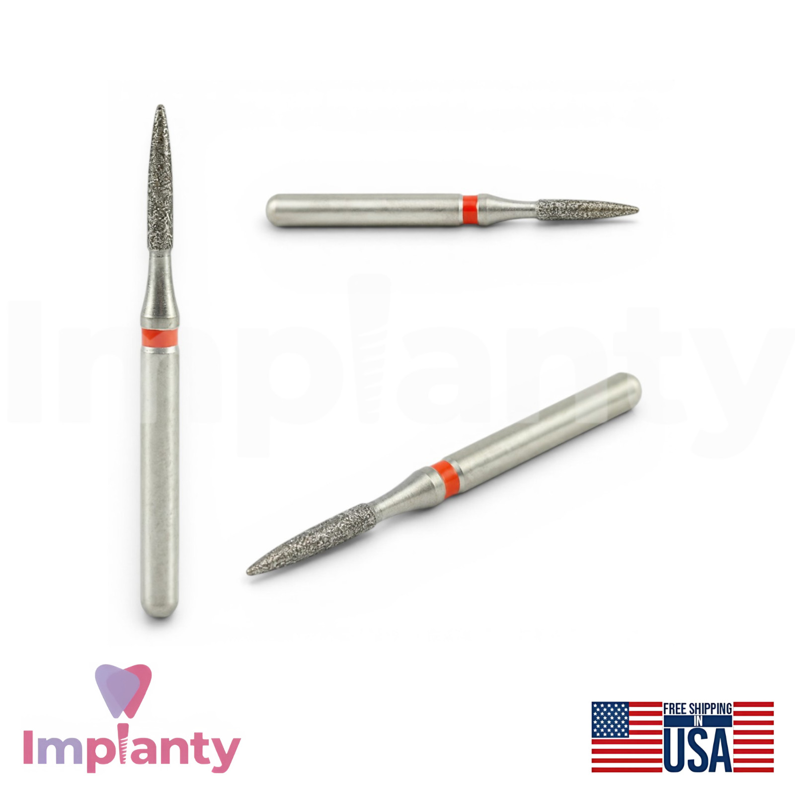MDT Perio Diamond Coated Burs Kit Plaque Removal Stainless Steel Tool