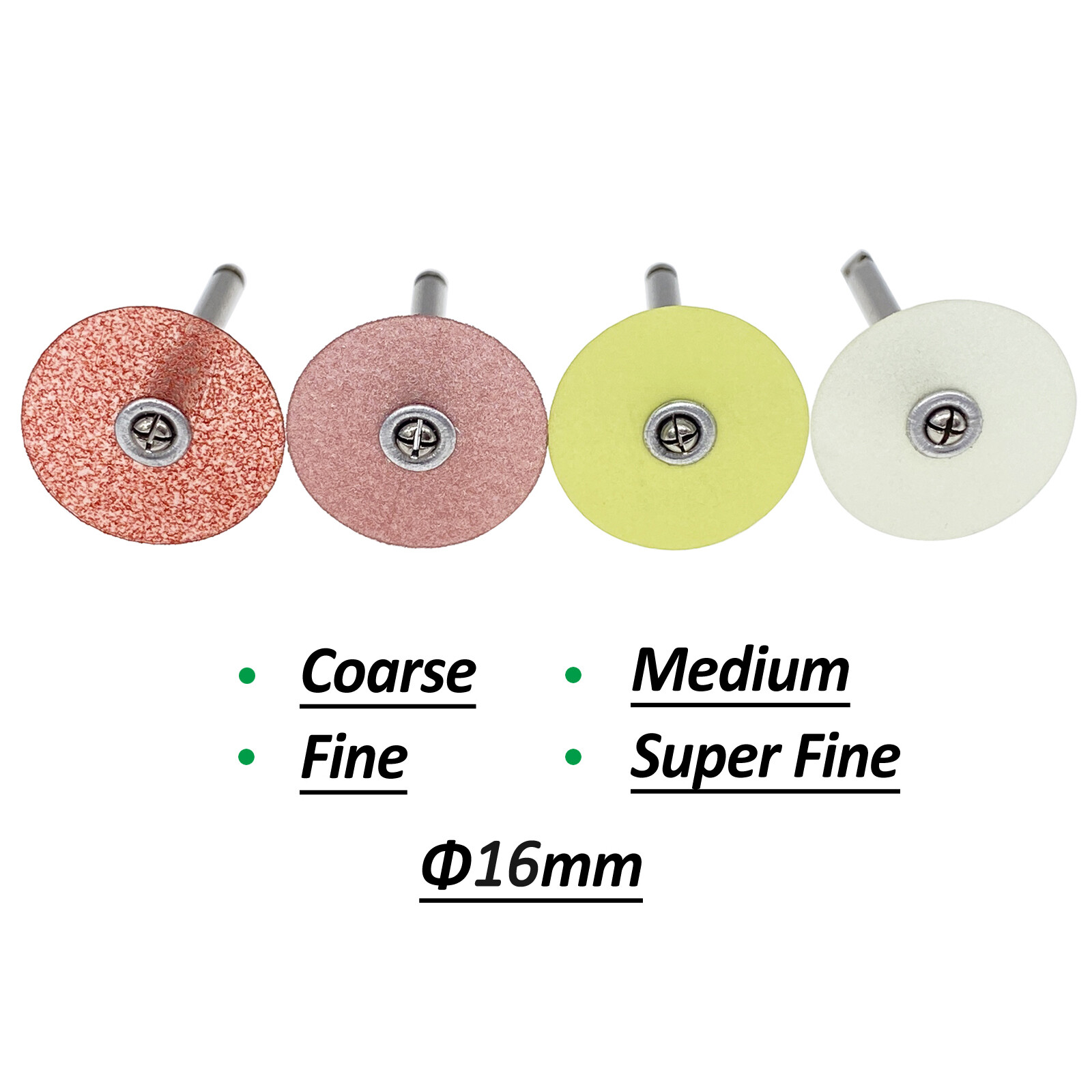 Dental Composite Finishing Polishing Discs SOFLEX 16mm / Mandrel