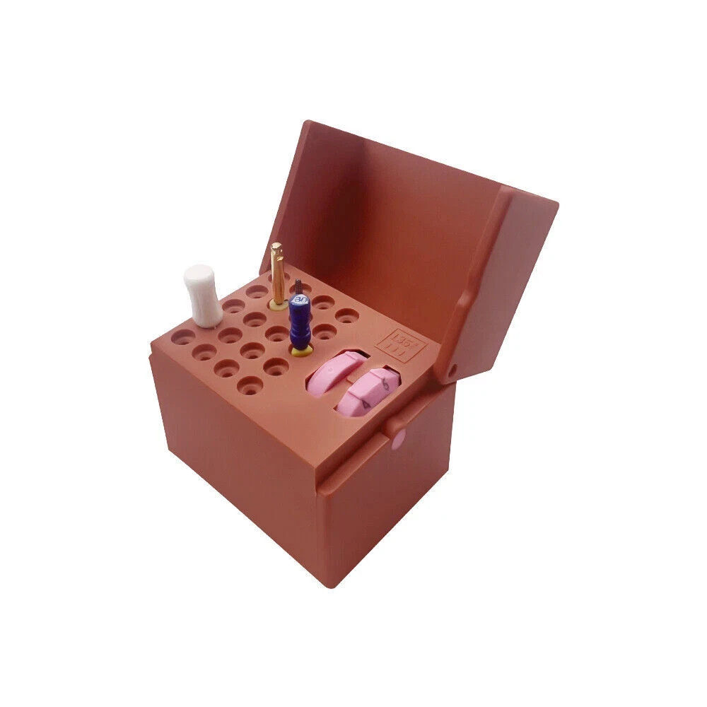 Dental Autoclavable Endodontic Files Holder With Memory Endo Box Block 20 Holes
