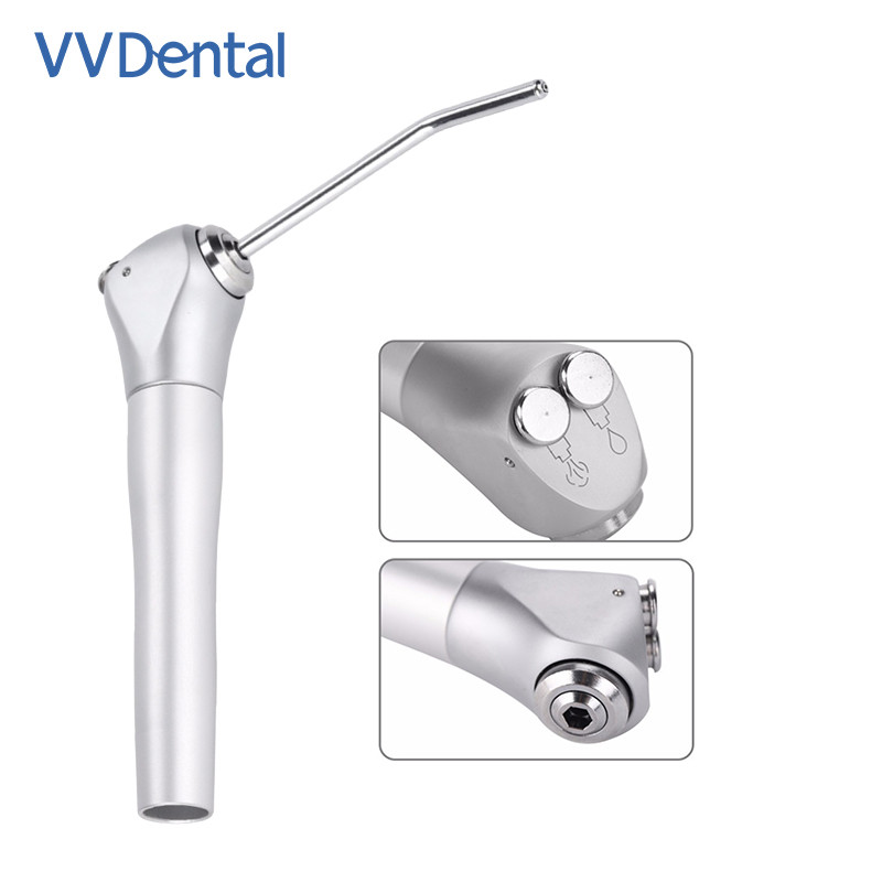 Dental Air Water Spray Gun 2 Nozzles Tips Tubes 3 Way Syringe Handpiece