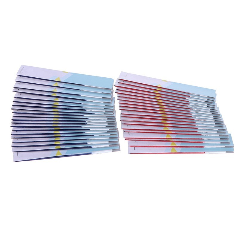 Dental Articulating Paper Horseshoe/Rectangle Double-Side Blue Red For Denture