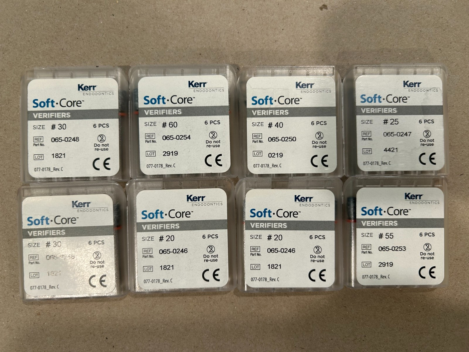 *34-Pieces* Kerr Soft Core Verifiers Various Sizes