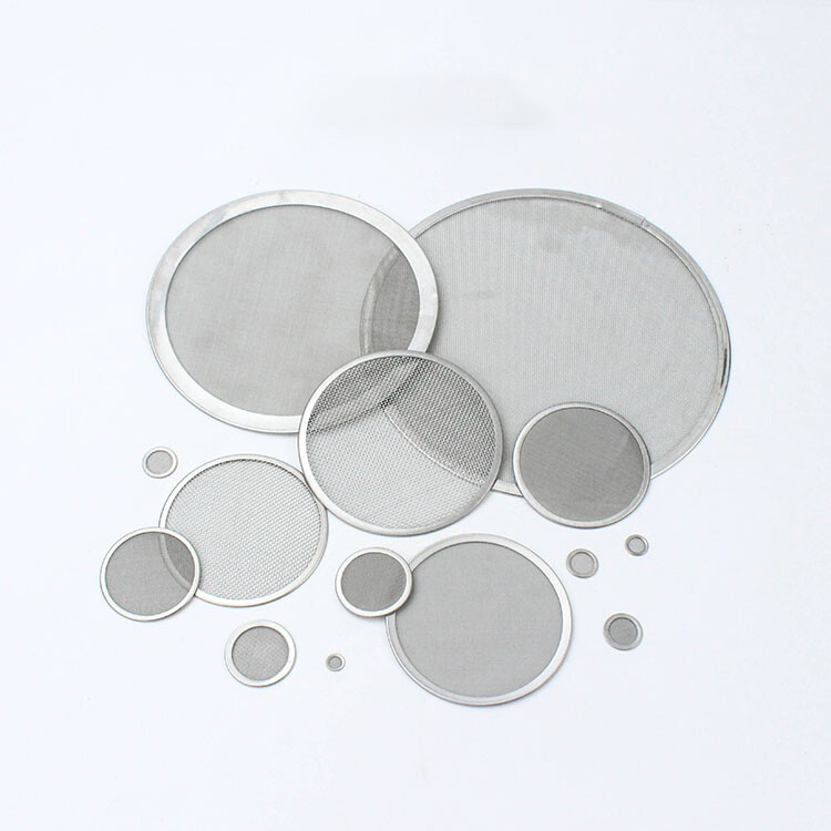 304 Stainless Steel Mesh Filter Disc Round Shape Wire Mesh Screen Various Size