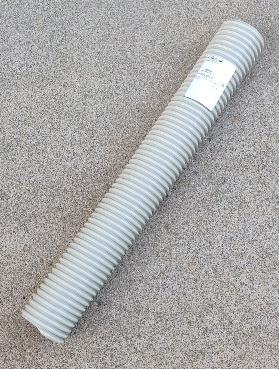 Adec Tubing 3 IN OD, EXT Corrugated, Gray, Length 21.5″, REF# 024.273.01