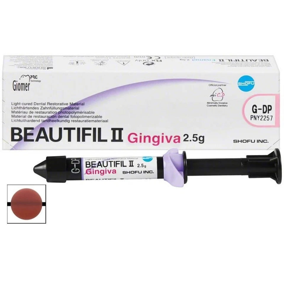 Shofu Beautifil II Gingiva Pink Shade Gingival Composite 2.5g II Fast Ship