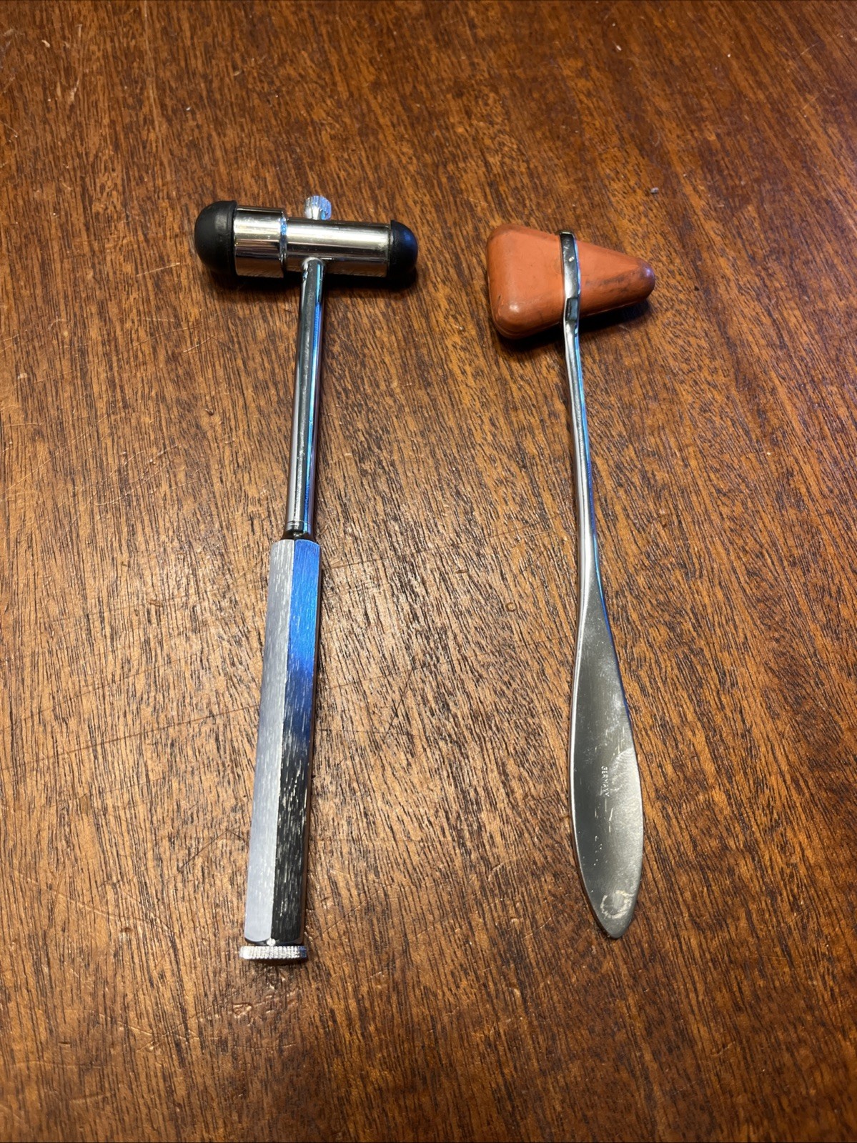Pair of Reflex Percussion Hammers Grafco Taylor-Type two different styles