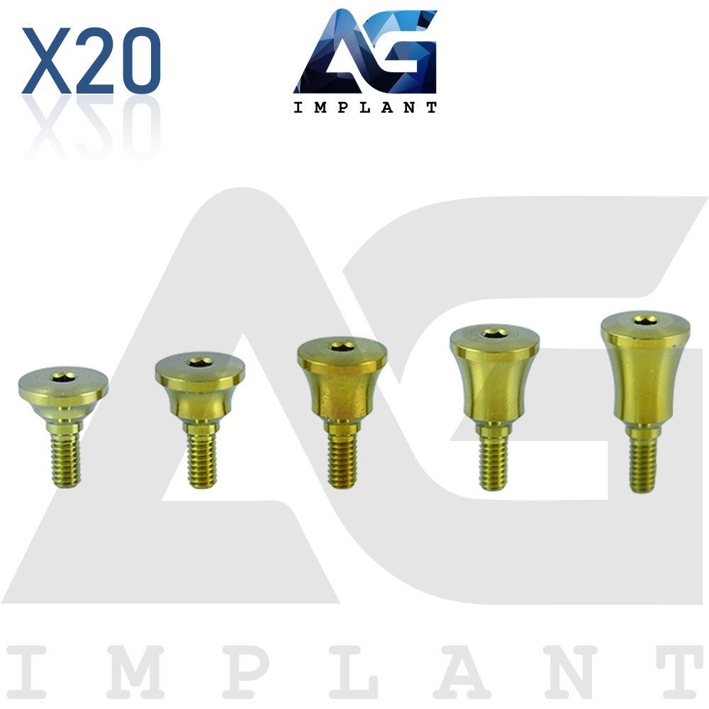 x20 Wide Concave Anatomic System Healing Cap Ø5.5 Dental With Screw Hexagon 2.42