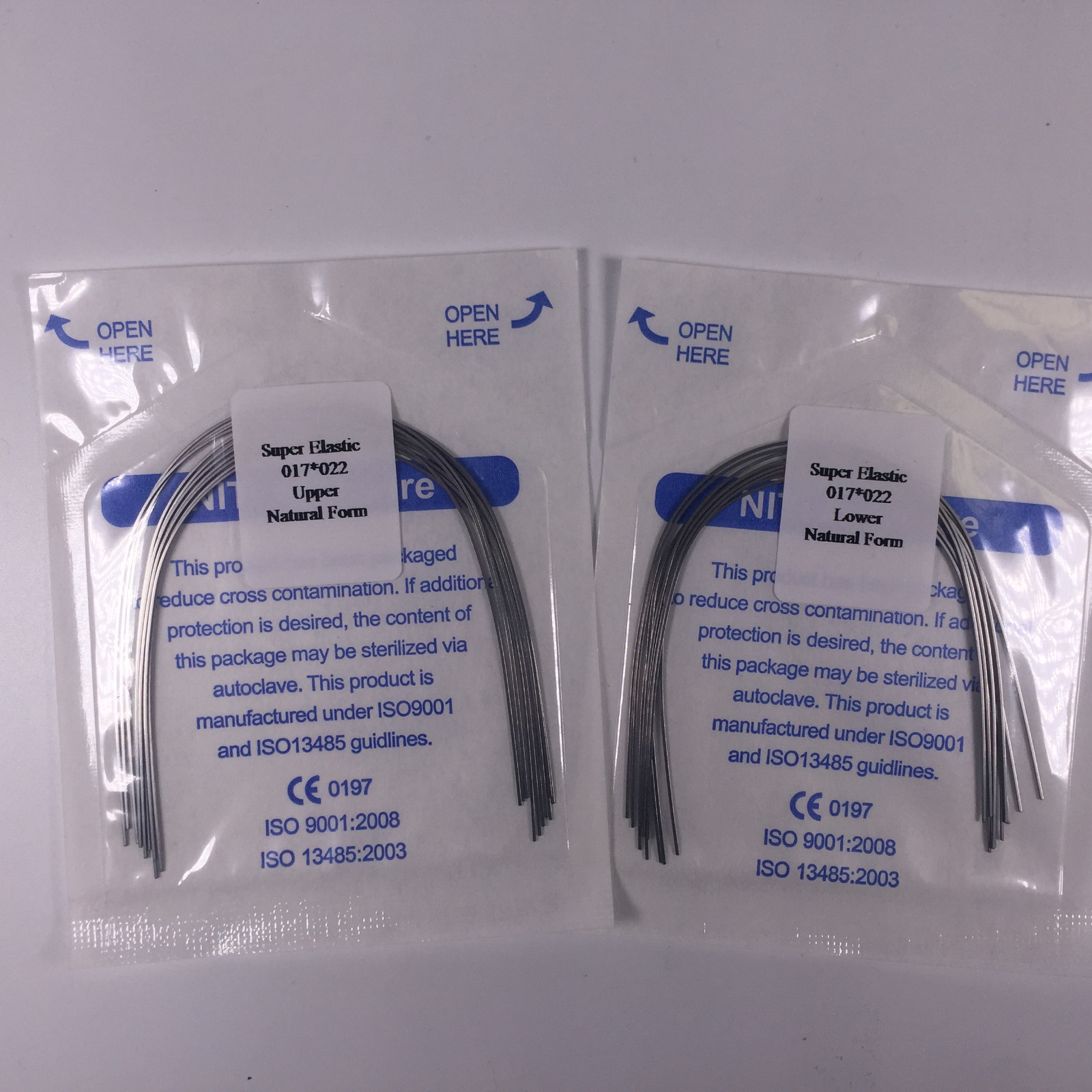 Dental Niti Super Elastic Arch Wires Rectangular Orthodontic Natural Form Wire