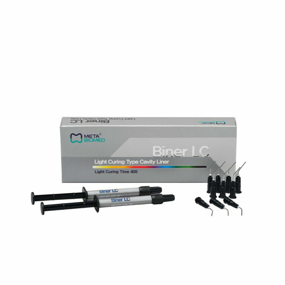 10 Pack of Meta Biner LC Light Cured Radiopaque Fluoride Releasing Cavity Liner