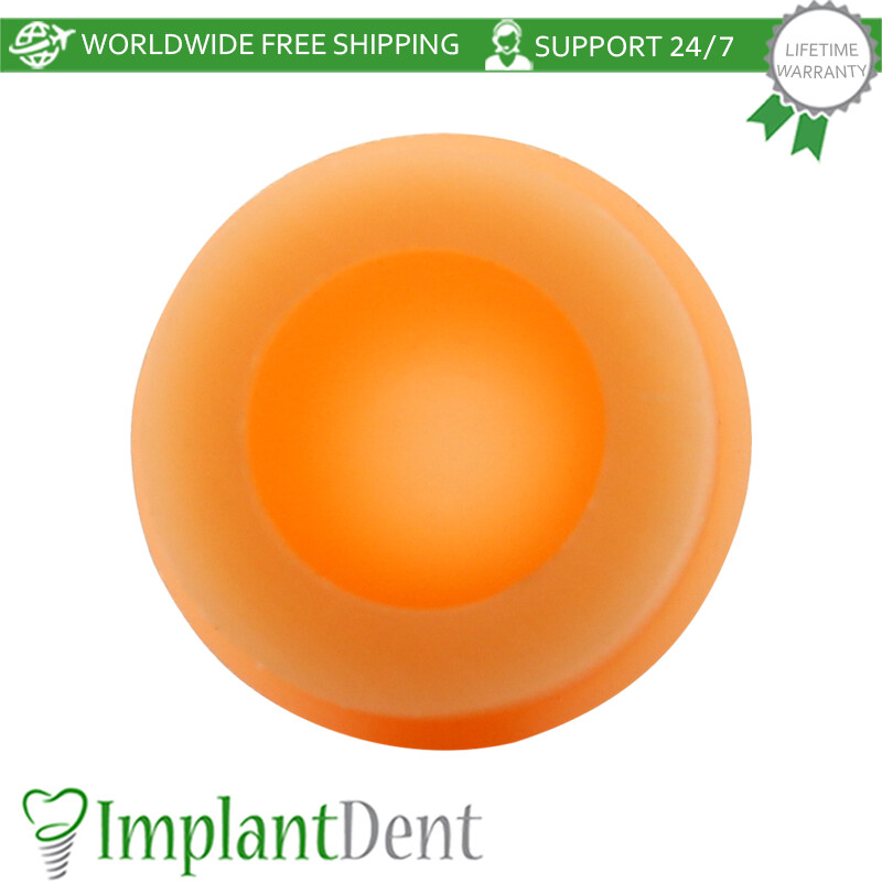 5x Dental Soft Silicone Cap Regular Size For Ball Overdenture Attachment