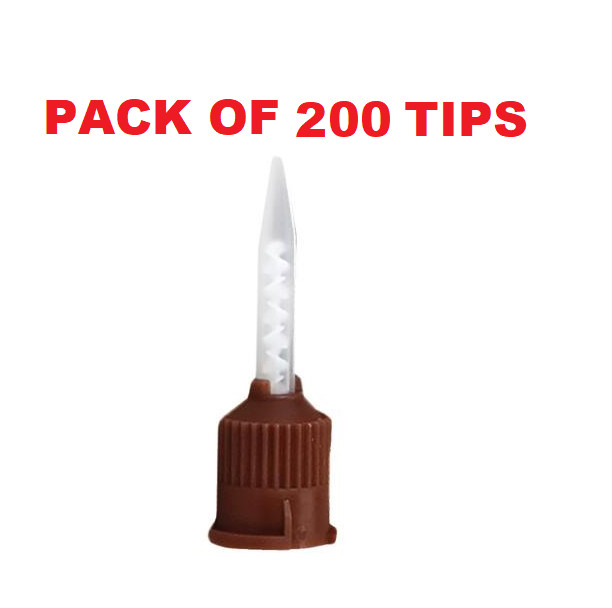 DENTAL BROWN TIPS(1:1) FOR KURARAY PANAVIA CEMENT 50/BAG