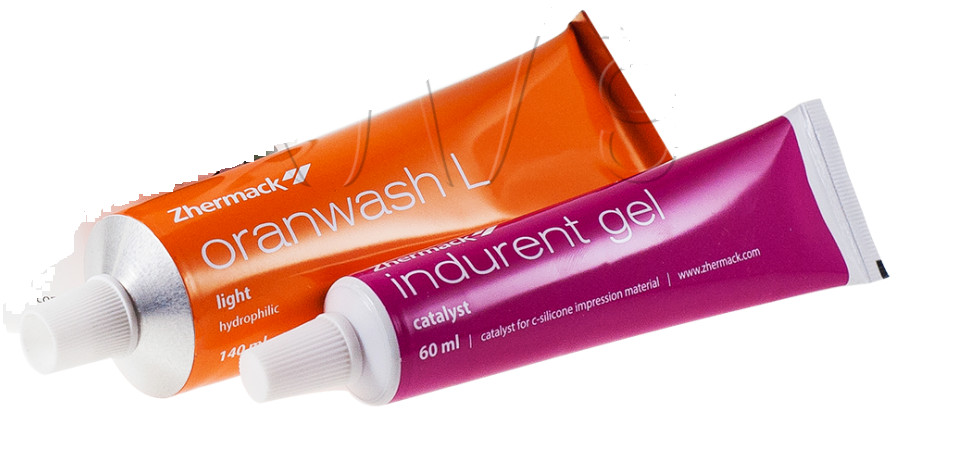 Dental Zhermack Oranwash L 140ml +Indurent Gel 60ml Impression Wash Material