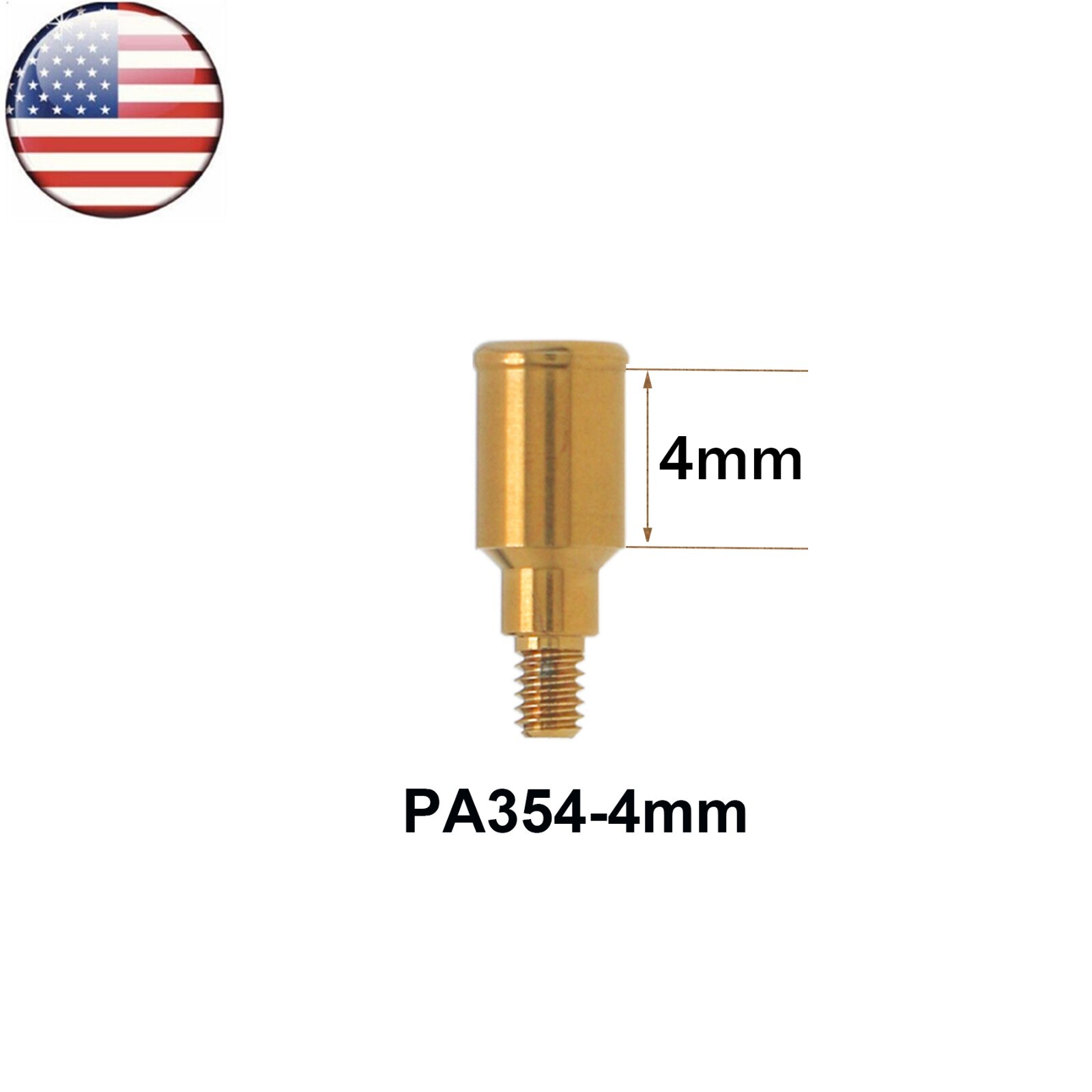 Dental Overdenture Locator Abutment for ZIMMER BEGO MIS Screw-Vent 3.5 Platform