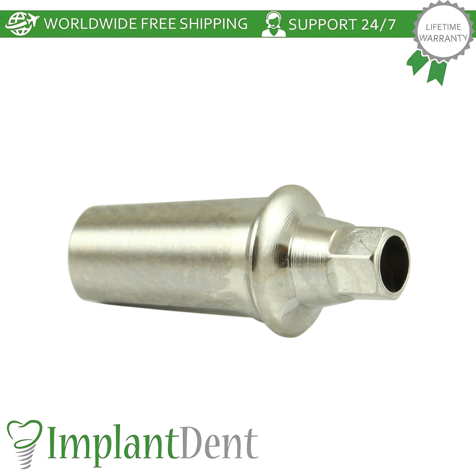 0sstem TS Compatible Mini Platform Straight Dental Prosthetic with Shoulder