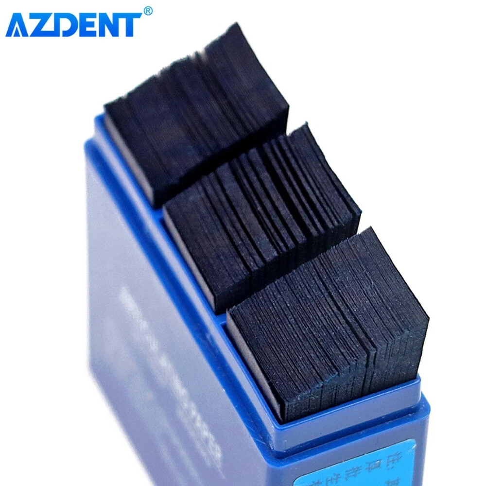 300 Sheets/Box AZDENT Dental Articulating Paper Size 55*18mm Blue Strips Oral