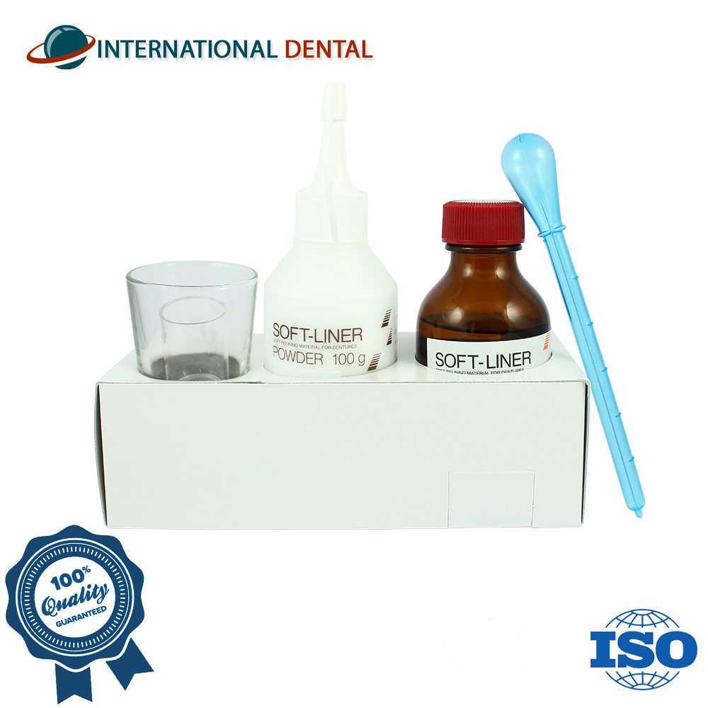 Dental Soft-Liner Tissue Self Cure Conditioner 100g Powder 97ml Liquid Relining