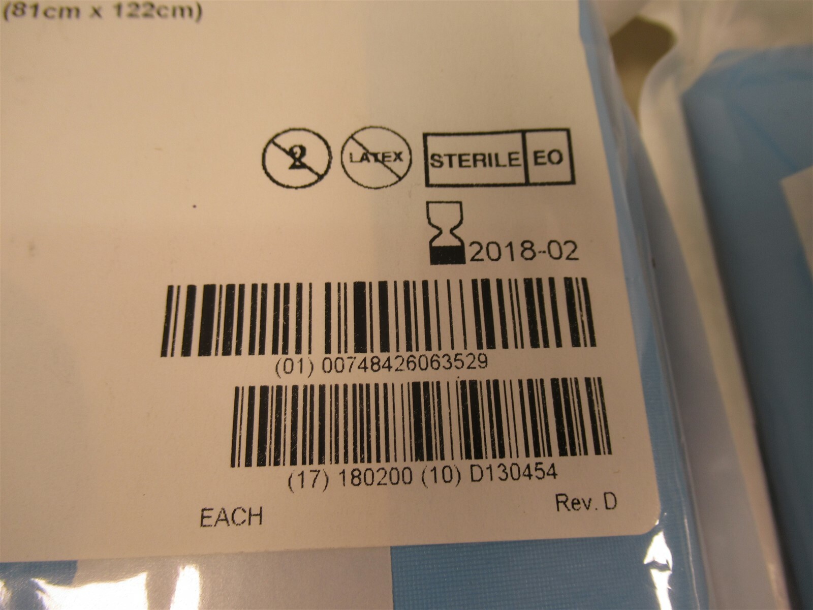 Lot of 2 Microtek Laminated Eye or Ear Drape Large 32″ x 48″ 890082