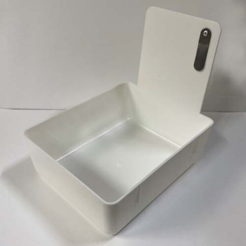 White Dental Lab Pan w/ Stainless Steel Clip 12pk 7″ x 5¾” x 2½” Made in the USA